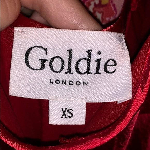 Red silky slip dress - Picture 4 of 4